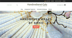 Desktop Screenshot of handweberei-galz.de